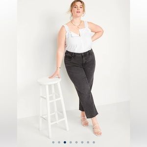 NWT High-Waisted OG Loose Gray Cut-Off Jeans for Women size 12